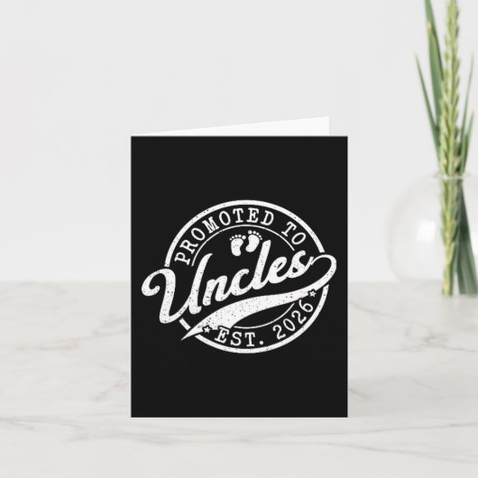 Uncle Est 2026 New Uncle Announcement Promoted To  Kaart (Voorkant)