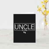 Uncle Est. 2026 New Uncle Promoted To Uncle Est. 2 Kaart (Gele Bloem)