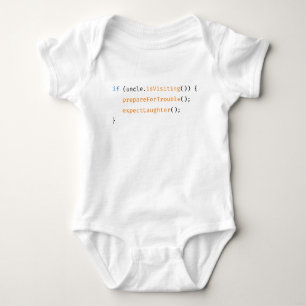 Uncle Funny Newborn Code Baby Gezegde Romper