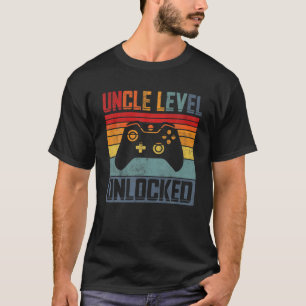Uncle Level Unlocked Gamer Uncle Zwangerschap Aank T-shirt