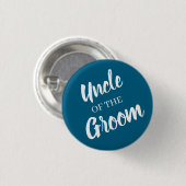 uncle of groom wedding  Button (Voorkant /achterkant)