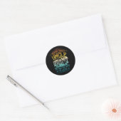 Uncle Perfect Wisdom Aged Ervaar het Man Myt Ronde Sticker (Envelop)