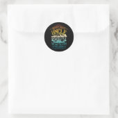 Uncle Perfect Wisdom Aged Ervaar het Man Myt Ronde Sticker (Tas)