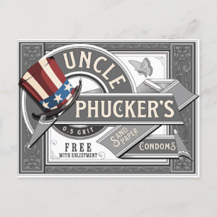 Uncle Phuckers-Briefkaart Briefkaart