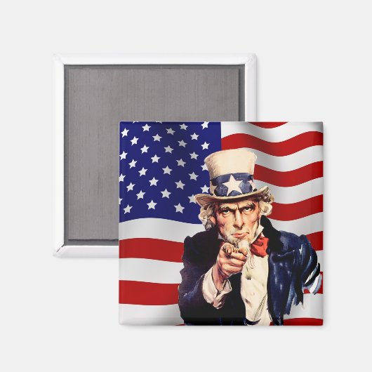 Uncle Sam 1 Magneet (Voorkant / Achterkant)