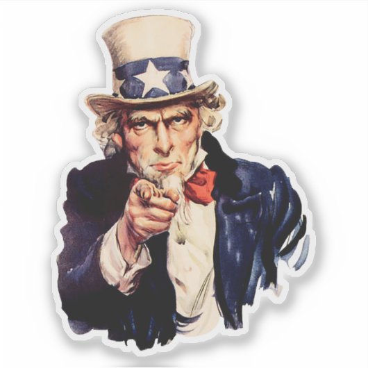 Uncle Sam 1 Sticker (Voorkant)