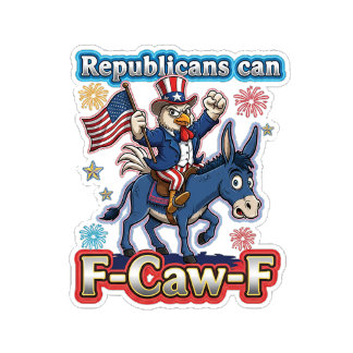 Uncle Sam Chicken Republicans Can F-Caw-F T-shirt