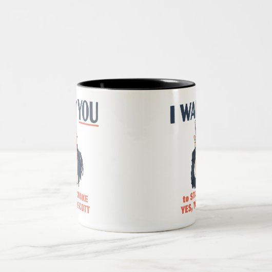 Uncle Sam Custom Bericht Grappig Patriottisch Tweekleurige Koffiemok (Center)