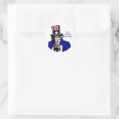 Uncle Sam Day Ronde Sticker (Tas)
