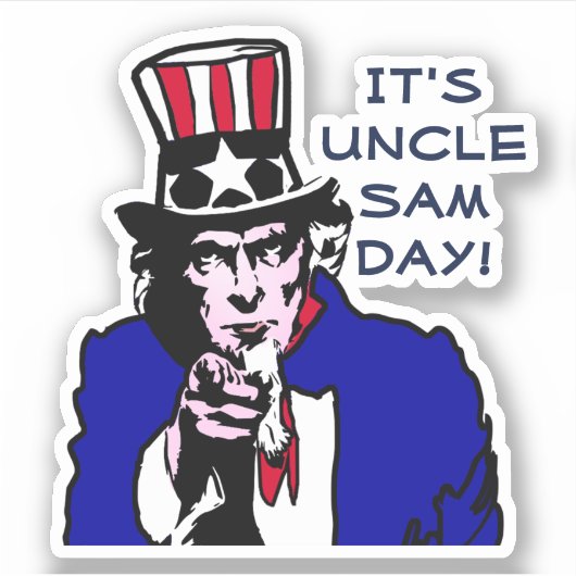 Uncle Sam Day Sticker (Voorkant)