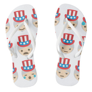 uncle sam emoji chaussures tongs sandales