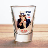 Uncle Sam, ik wil dat je grappig Drink Shot Glas