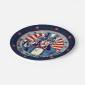  Uncle Sam Military Going Away Party 7" Papieren Bordje (Gekanteld)