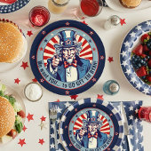  Uncle Sam Military Going Away Party 7" Papieren Bordje