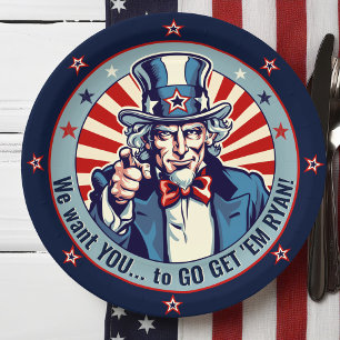  Uncle Sam Military Going Away Party Decor Papieren Bordje