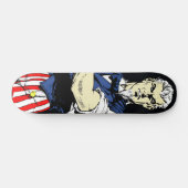  Uncle Sam Patriotic Skateboard (Horizontaal)