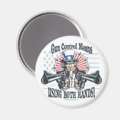 Uncle Sam Pistool controle magneet (Voorkant / Achterkant)
