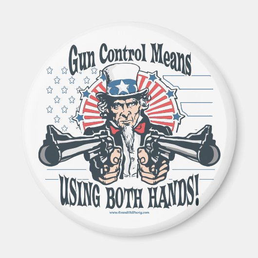 Uncle Sam Pistool controle magneet (Voorkant)