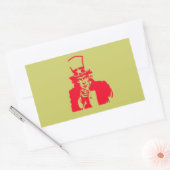 Uncle Sam (Rood) op Sticker (Envelop)