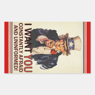 Uncle Sam Satire Sticker Set