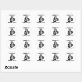 UNCLE SAM SPREK ENGLIST PRODUCTS RONDE STICKER (Vel)