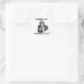 UNCLE SAM SPREK ENGLIST PRODUCTS RONDE STICKER (Tas)