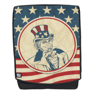  Uncle Sam Stars & Stripes Rugtassen