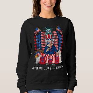 Uncle Sam Throne 4th of July USA Patriotic Boys Ki Trui