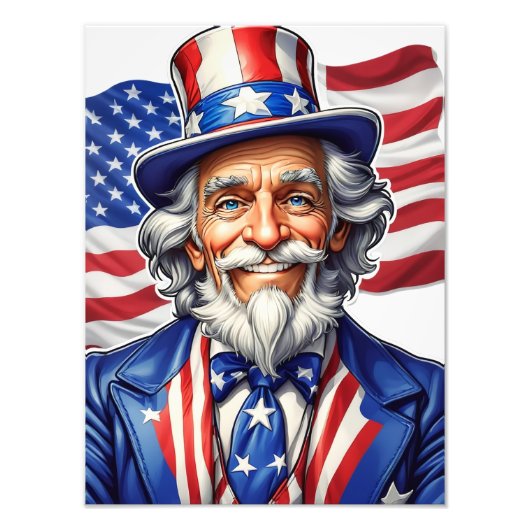 Uncle Sam USA Foto Afdruk (Voorkant)