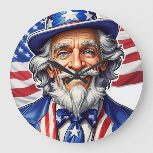 Uncle Sam USA Grote Klok (Voorkant)