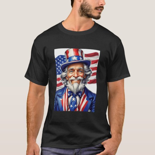 Uncle Sam USA T-shirt (Voorkant)