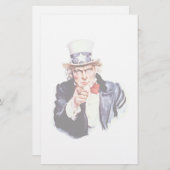 Uncle Sam wil je briefpapier (Voorkant / Achterkant)