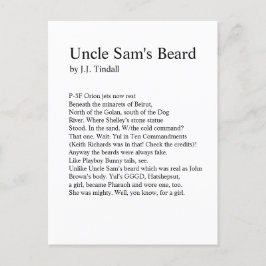 Uncle Sam's Beard Briefkaart