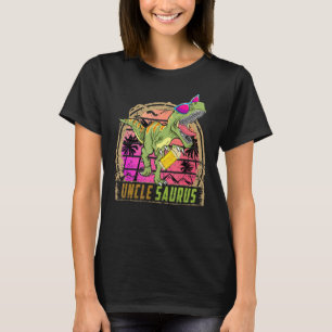 Uncle Saurus Mannen Uncle Saurus Rex Verjaardagsfe T-shirt