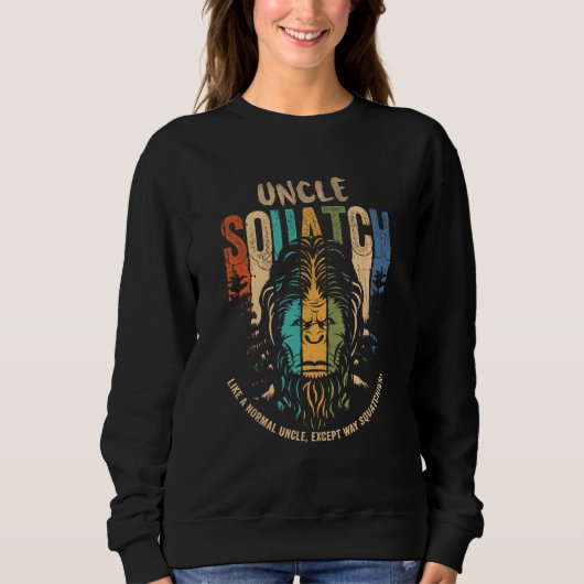 Uncle Squatch - Grappig Bigfoot Sasquatch Cryptid Trui (Voorkant)
