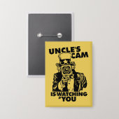 Uncle's Cam is Watching You Button (Voorkant / Achterkant)