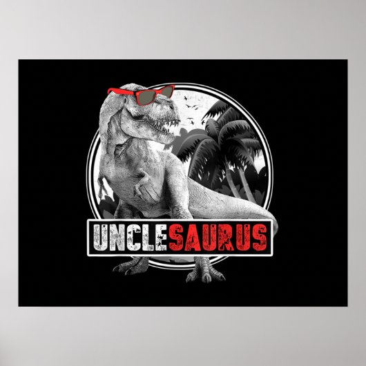 Unclesaurus Dinosaur oom Saurus Poster (Voorkant)