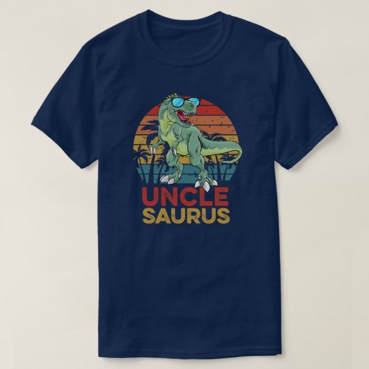 Unclesaurus T Rex Dinosaur Funny oom T-shirt (Design voorkant)