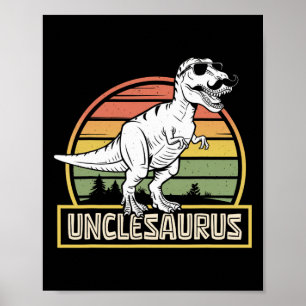 Unclesaurus T Rex Dinosaur oom Saurus Matching F Poster