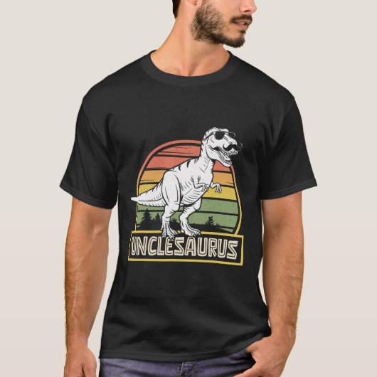 Unclesaurus T Rex Dinosaur oom Saurus Matching F T-shirt (Voorkant)