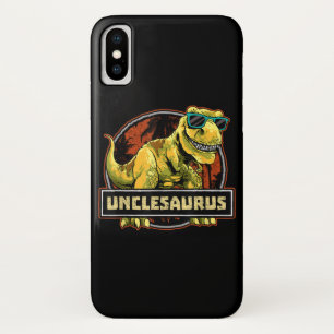 Unclesaurus T rex oom Saurus Dinosaur iPhone X Hoesje