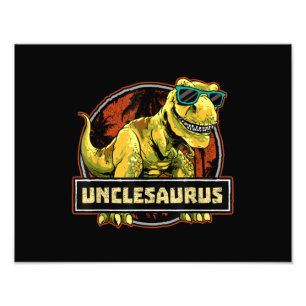 Unclesaurus T rex oom Saurus Dinosaur Foto Afdruk
