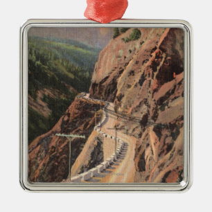 Uncompahgre Gorge en Million Dollard Highway Metalen Ornament