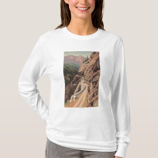 Uncompahgre Gorge en Million Dollard Highway T-shirt (Voorkant)