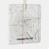 Uncompahgre Peak Colorado Fourteener Keramisch Ornament (Rechts)