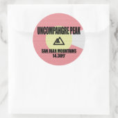 Uncompahgre Peak Ronde Sticker (Tas)