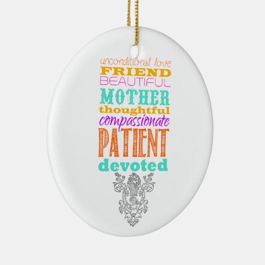 Unconditional love keramisch ornament (Rechts)