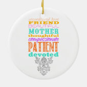 Unconditional love keramisch ornament (Achterkant)