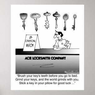 Unconventioneel Locksmith Wisdom Poster