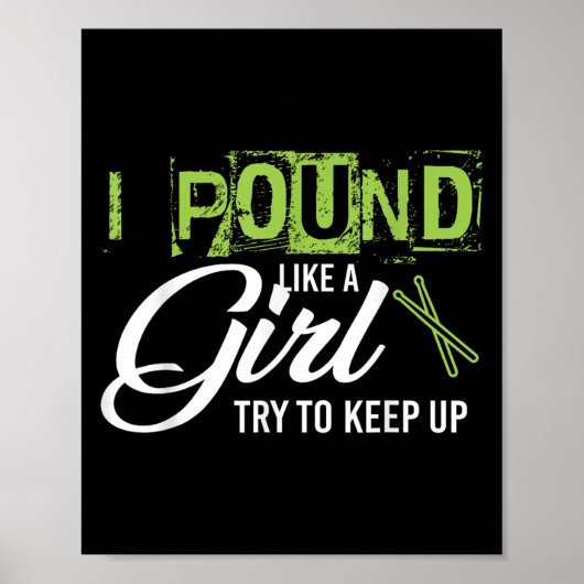 Und Like A Girl Try To Keep Up Workout  Poster (Voorkant)